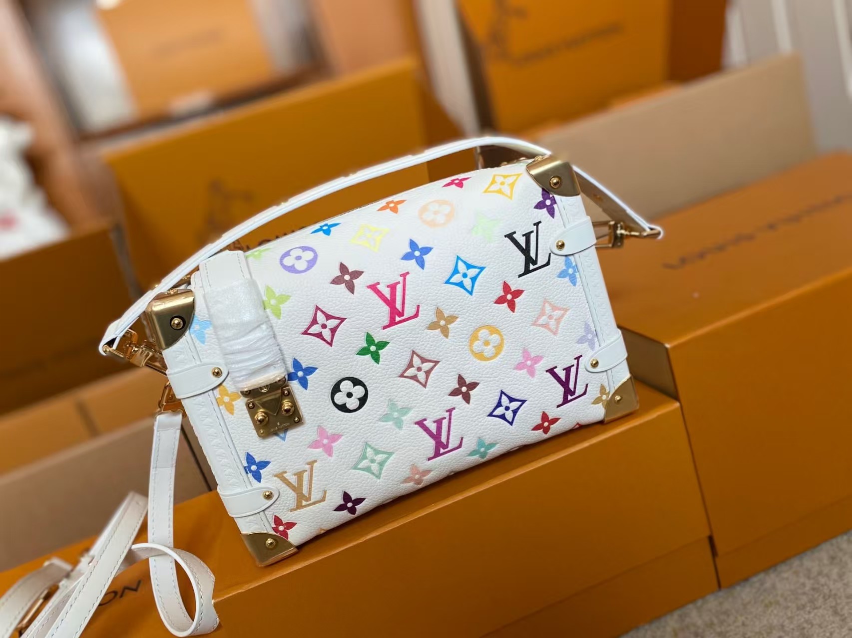 Louis Vuitton x TM Side Trunk MM Bag