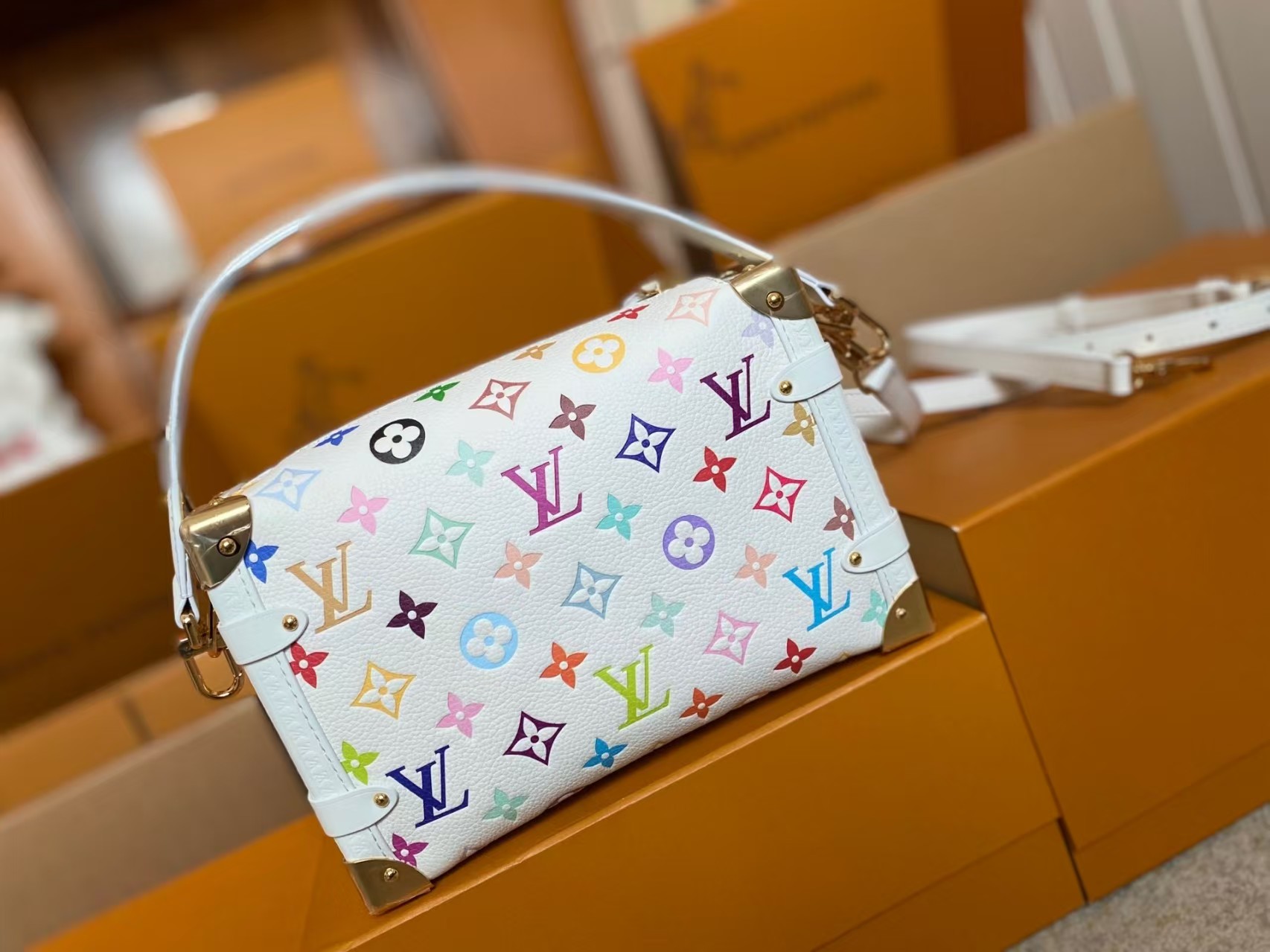 Louis Vuitton x TM Side Trunk MM Bag