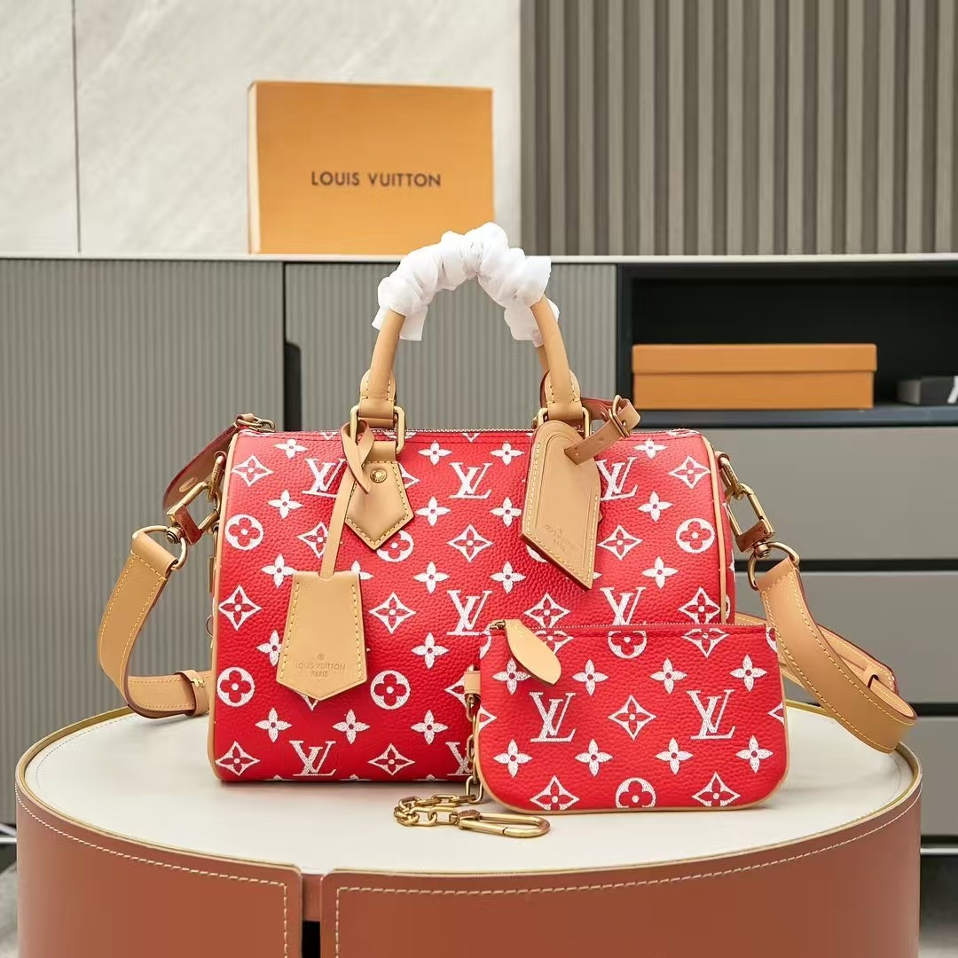 Louis Vuitton Soft Calfskin Monogram Speedy P9 Bandoulière 25
