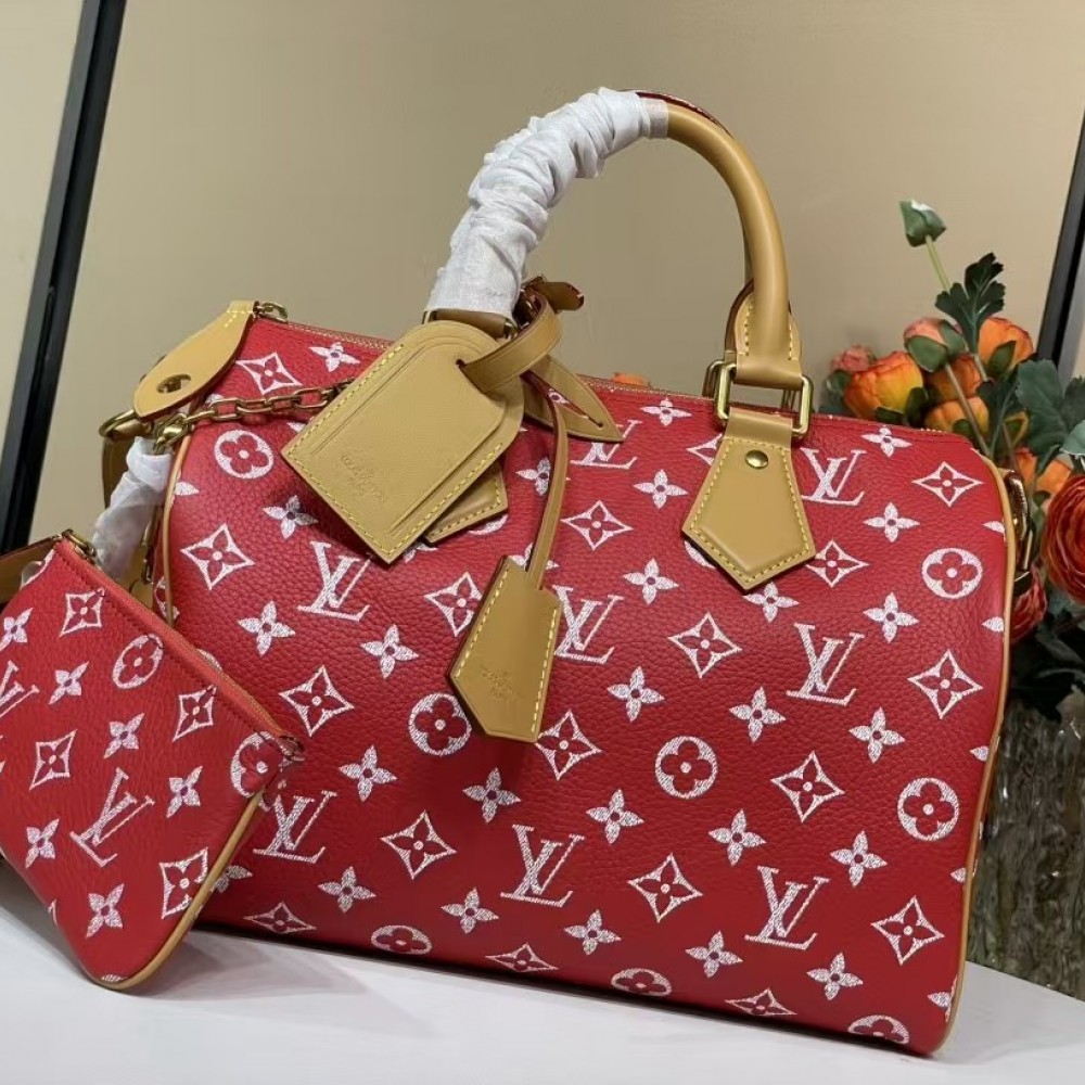 Louis Vuitton Soft Calfskin Monogram Speedy P9 Bandoulière 30