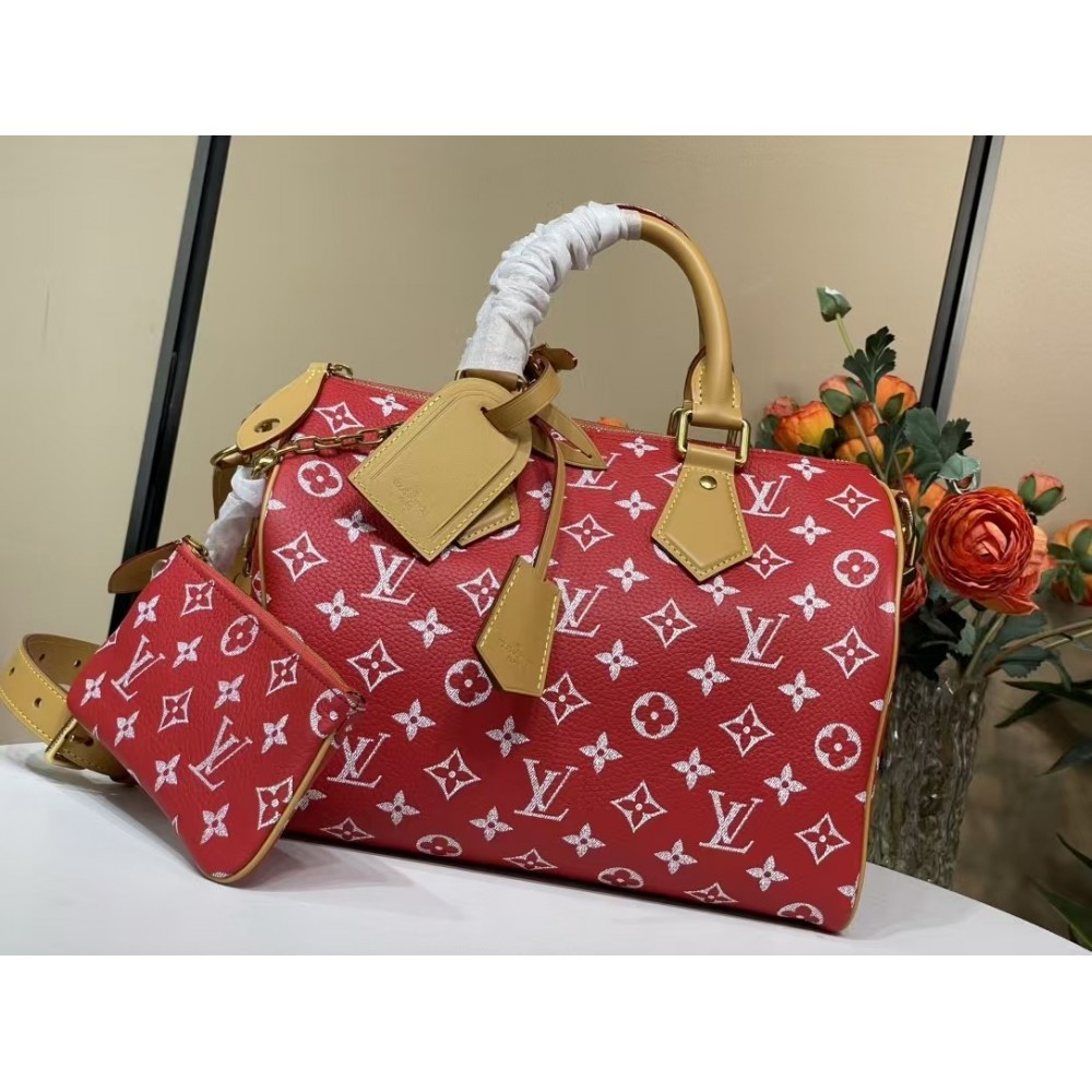 Louis Vuitton Soft Calfskin Monogram Speedy P9 Bandoulière 30