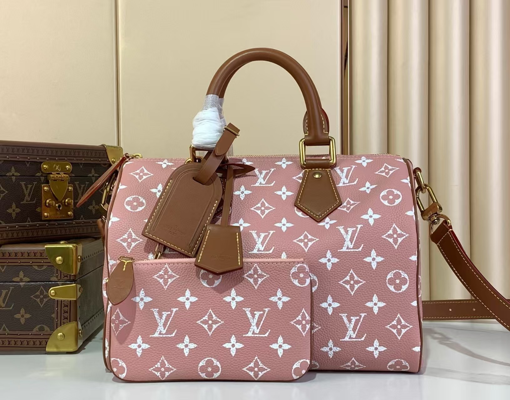 LOUIS VUITTON Speedy P9 Bandoulière 25 Pink