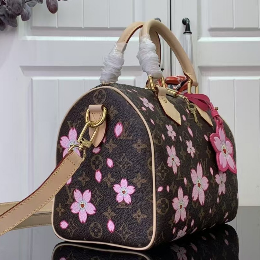 Louis Vuitton Takashi Murakami Cherry Blossom Speedy Bandouliere 25