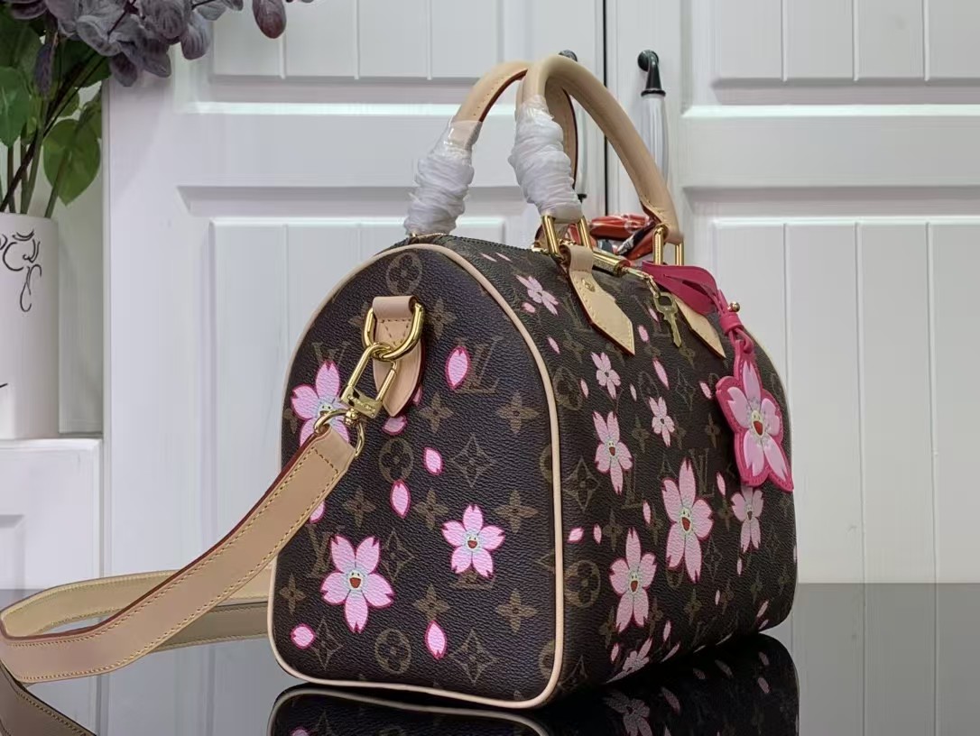 Louis Vuitton Takashi Murakami Cherry Blossom Speedy Bandouliere 25