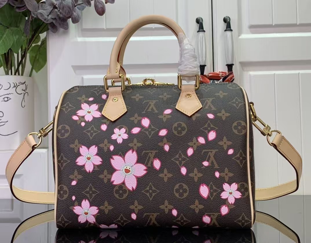 Louis Vuitton Takashi Murakami Cherry Blossom Speedy Bandouliere 25