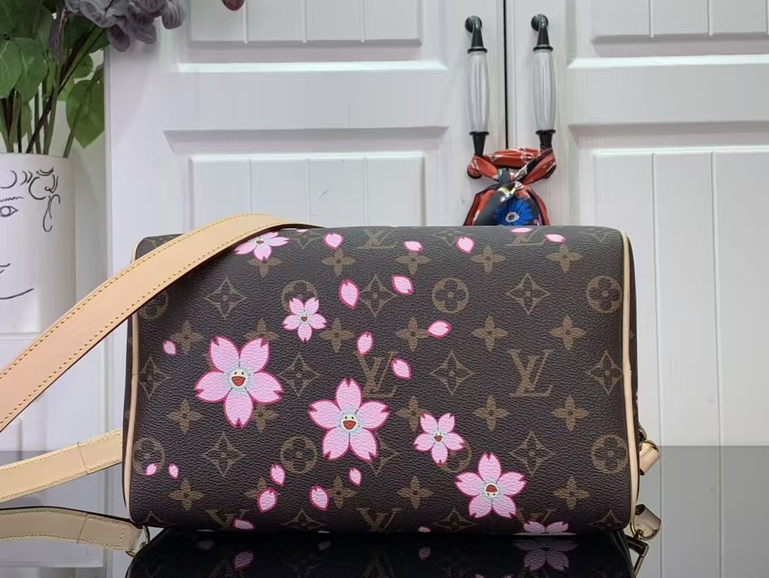 Louis Vuitton Takashi Murakami Cherry Blossom Speedy Bandouliere 25