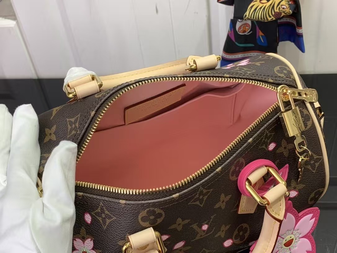 Louis Vuitton Takashi Murakami Cherry Blossom Speedy Bandouliere 25