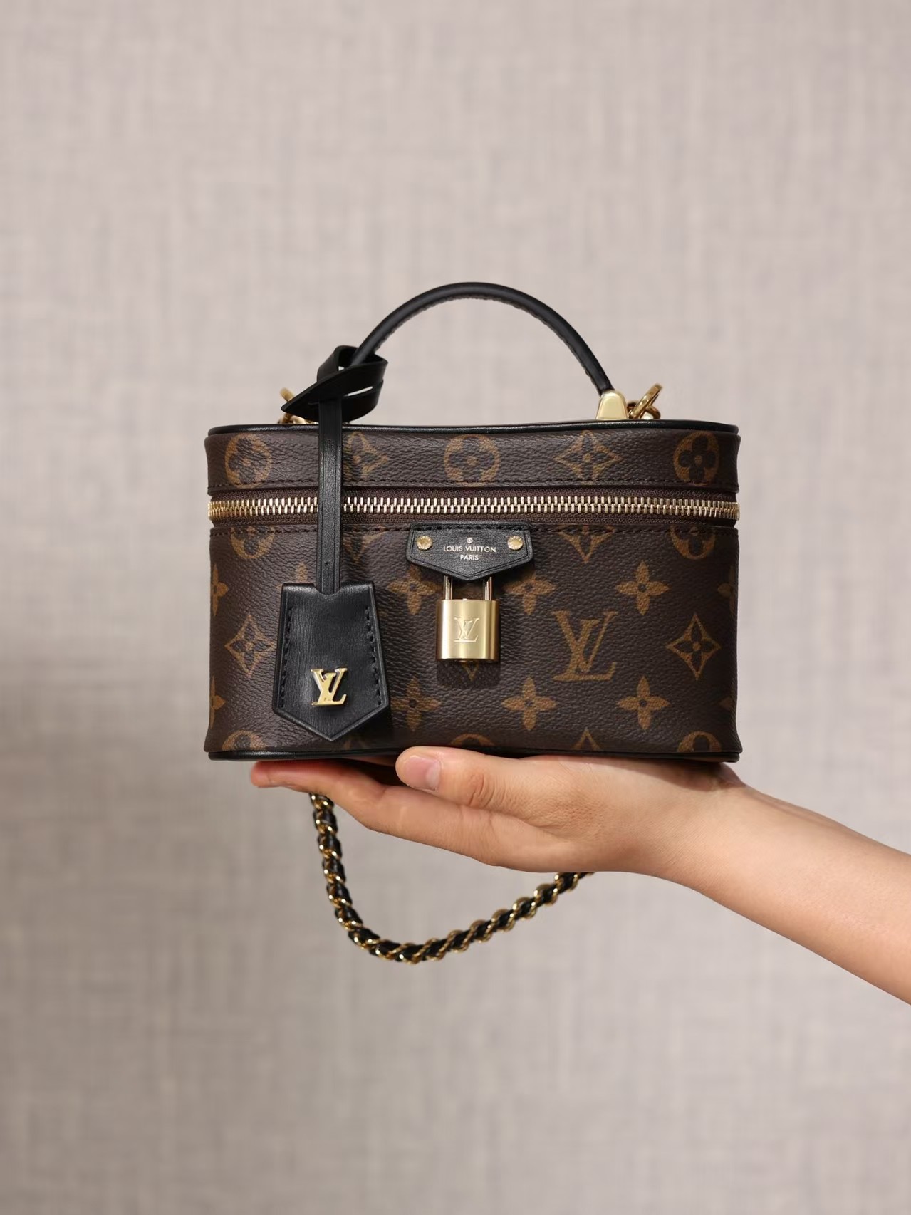 Louis VuittonVanity Chain Pouch onogram Reverse Canvas