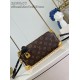 Louis Vuitton Slim Trunk handbag in classic monogram canvas with gold-tone hardware
