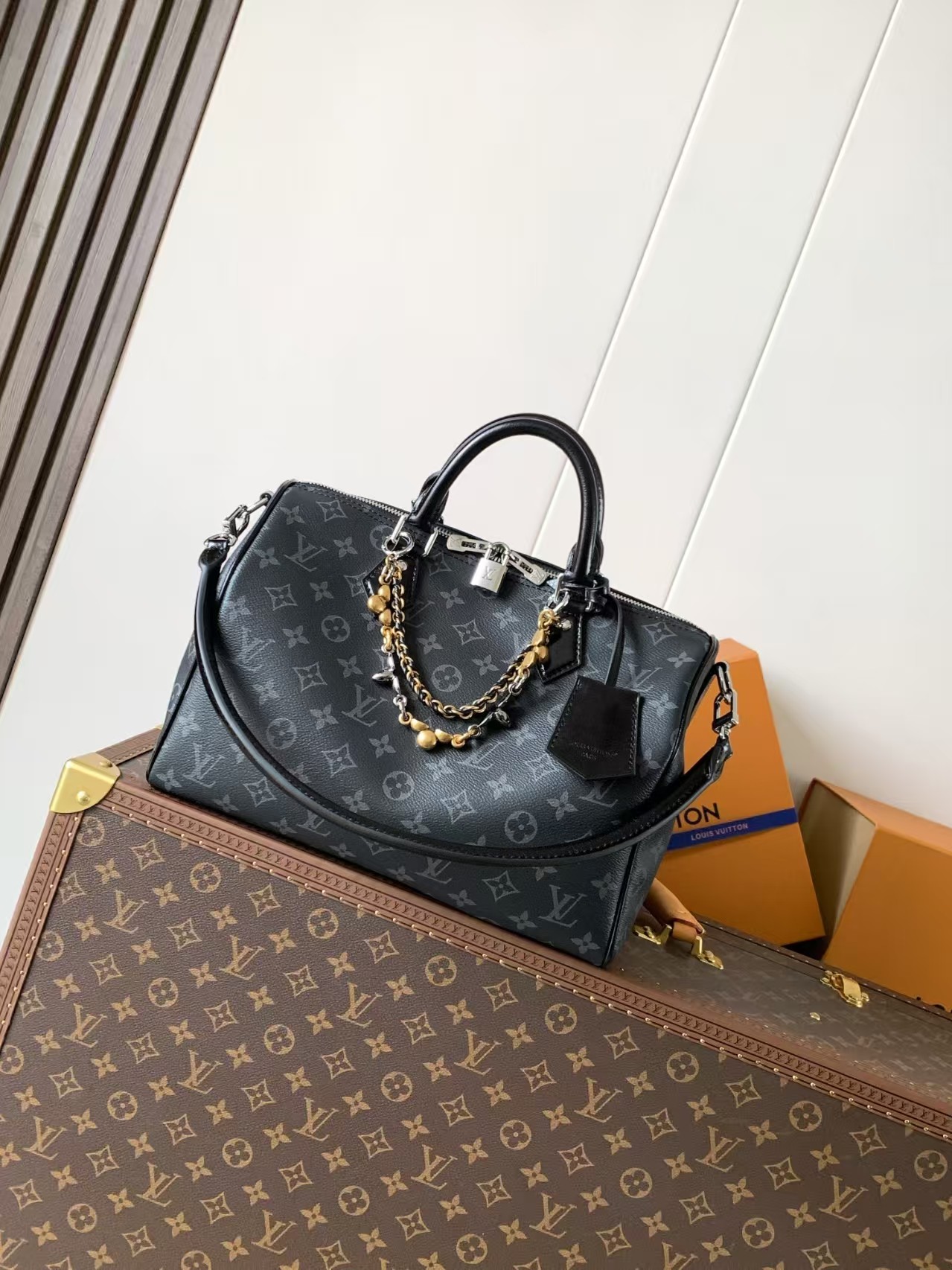 Louis Vuitton Speedy Soft 30 Monogram Eclipse Bags