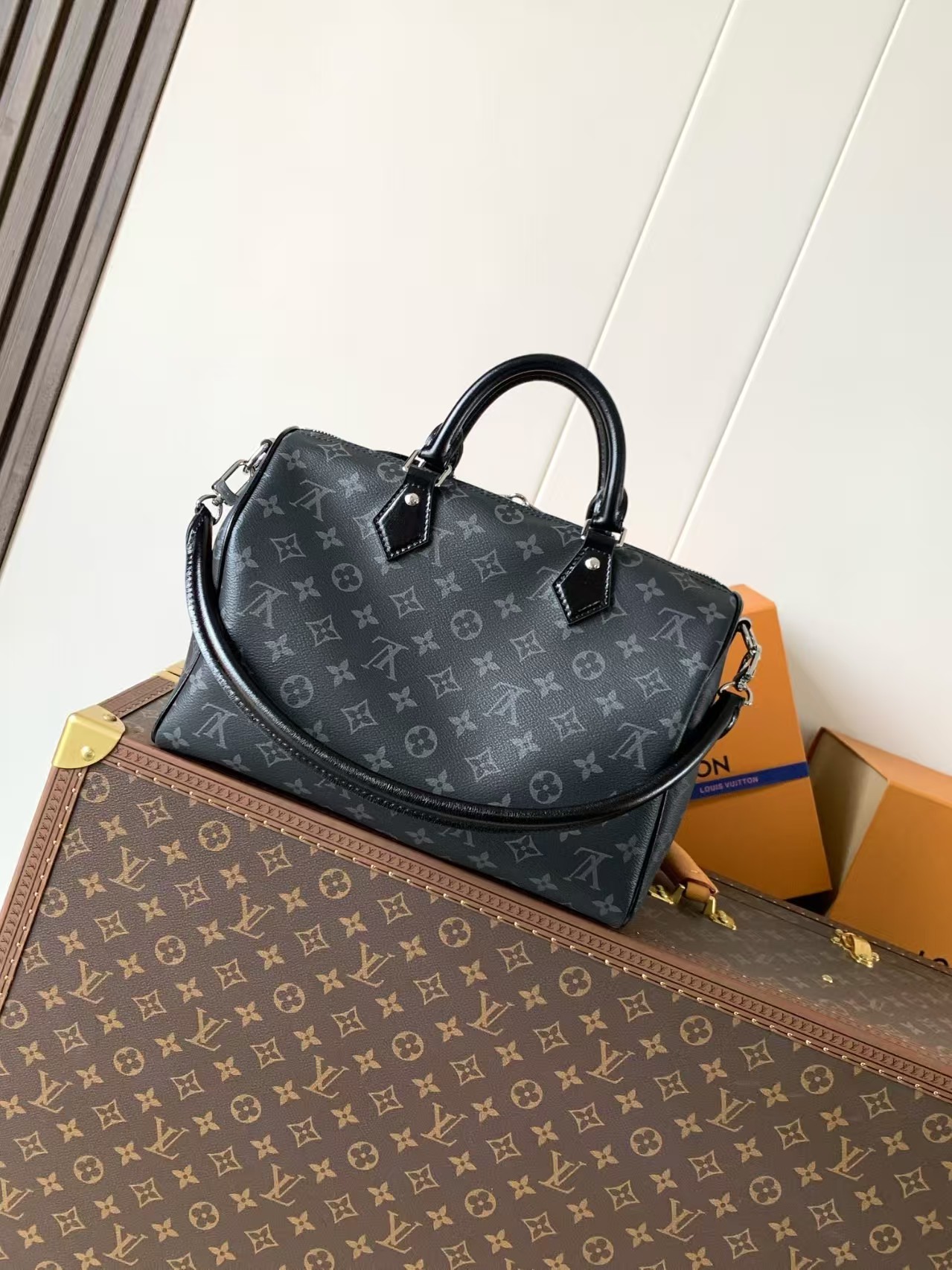 Louis Vuitton Speedy Soft 30 Monogram Eclipse Bags