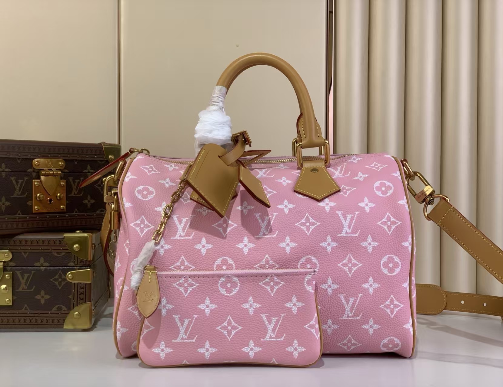 Louis Vuitton Speedy P9 Bandouliere 30 Candy Pink