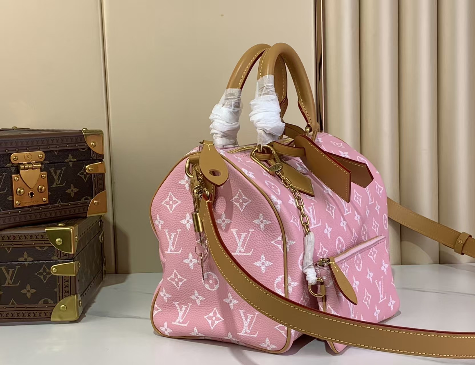 Louis Vuitton Speedy P9 Bandouliere 30 Candy Pink