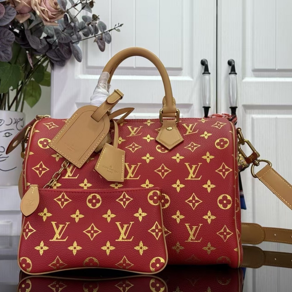 LOUIS VUITTON Speedy P9 Bandoulière 30 Red