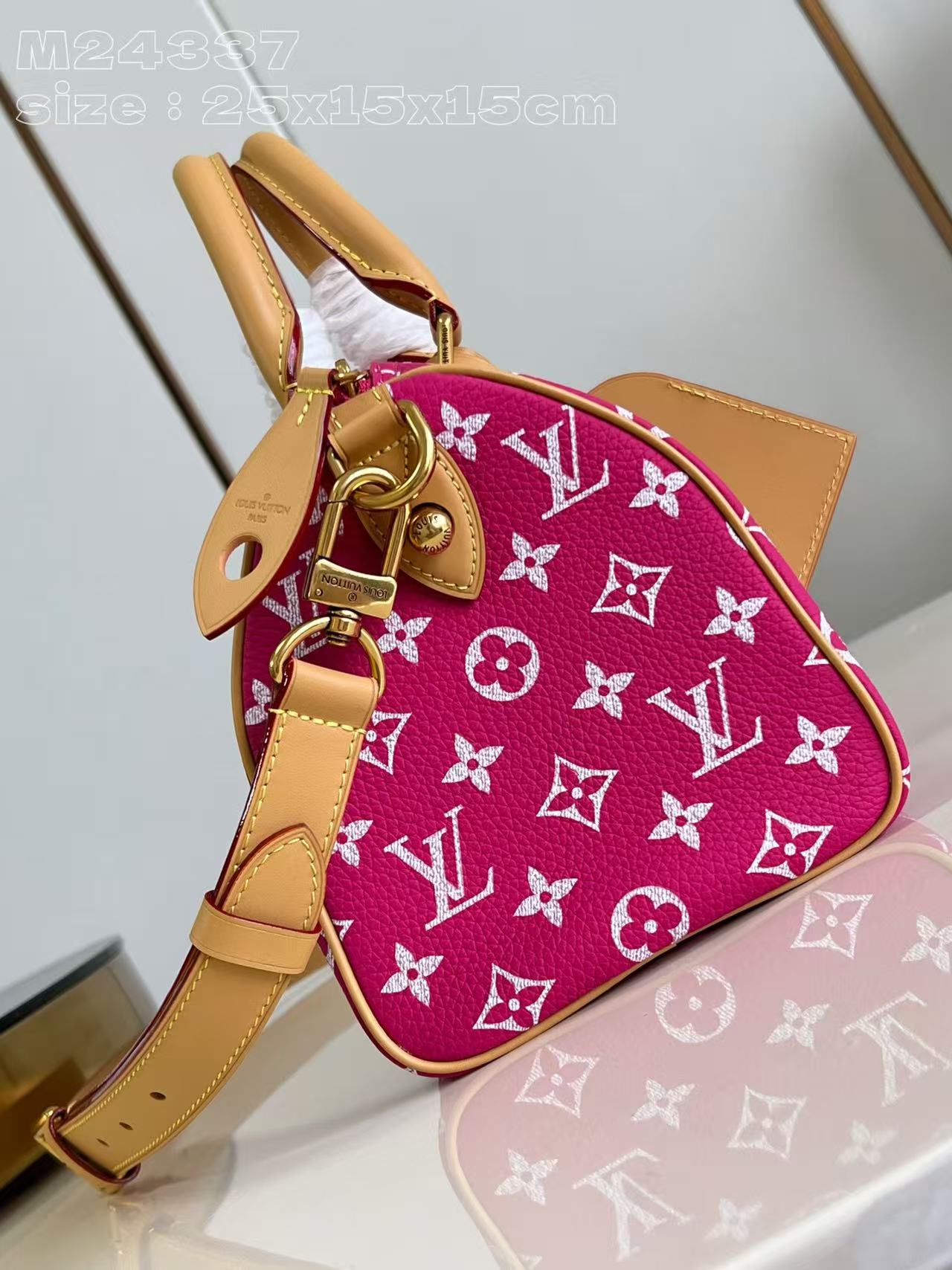 LOUIS VUITTON Speedy P9 Bandoulière 25 Autres Cuirs Monogram Rose Pink