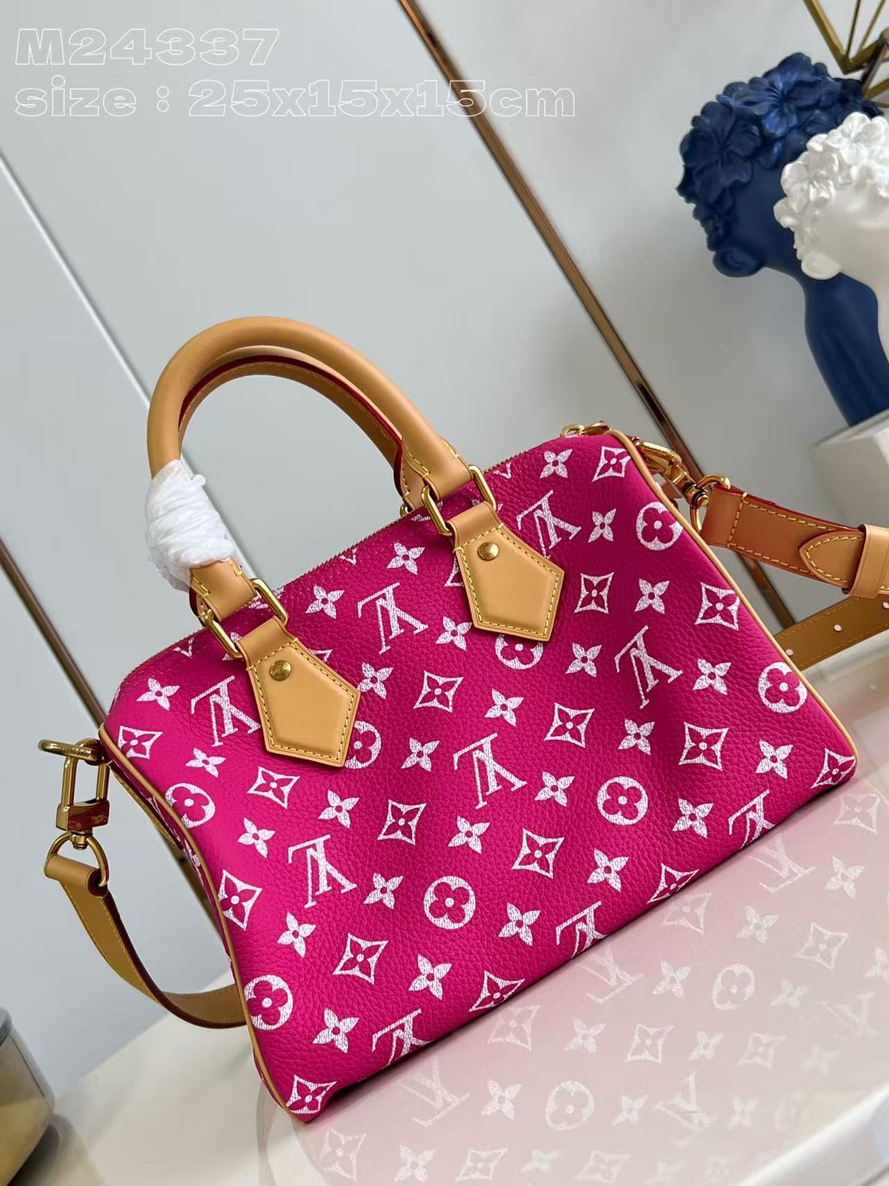 LOUIS VUITTON Speedy P9 Bandoulière 25 Autres Cuirs Monogram Rose Pink