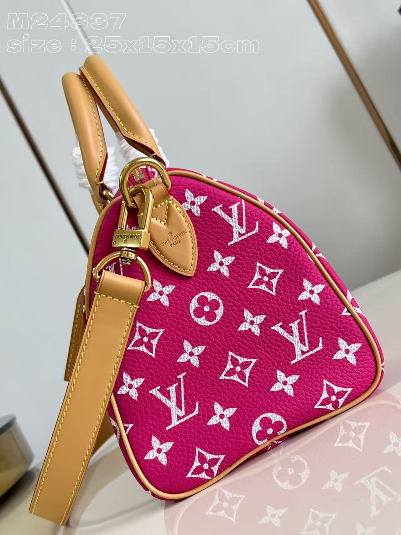 LOUIS VUITTON Speedy P9 Bandoulière 25 Autres Cuirs Monogram Rose Pink