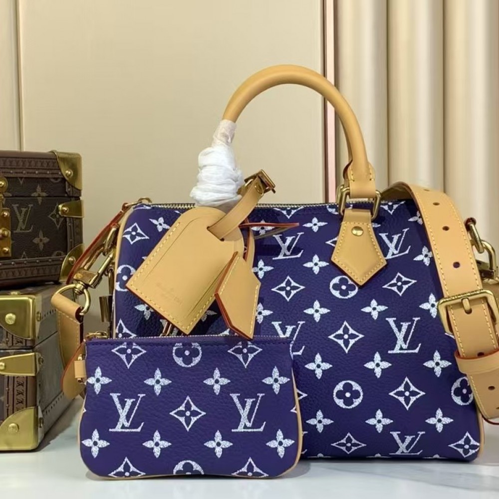 LOUIS VUITTON Speedy P9 Bandoulière 25 Violet color