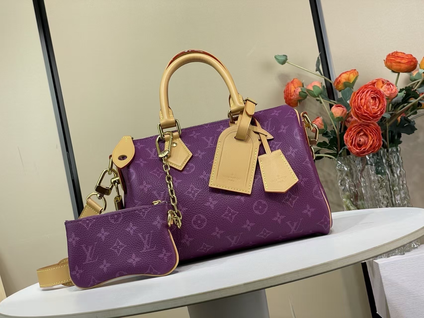 LOUIS VUITTON Speedy P9 Bandoulière 25 Purple