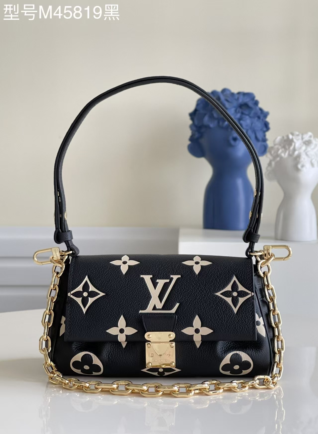 Louis Vuitton Favorite Bicolor Monogram Empreinte Leather