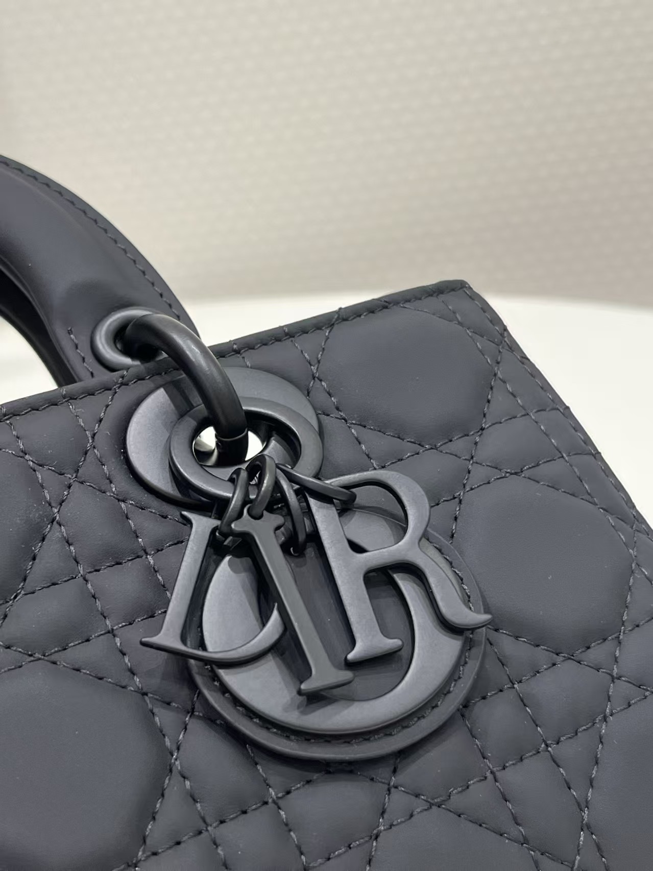 DIOR Small Lady D-Joy Bag Ultramatte Black Cannage Calfskin