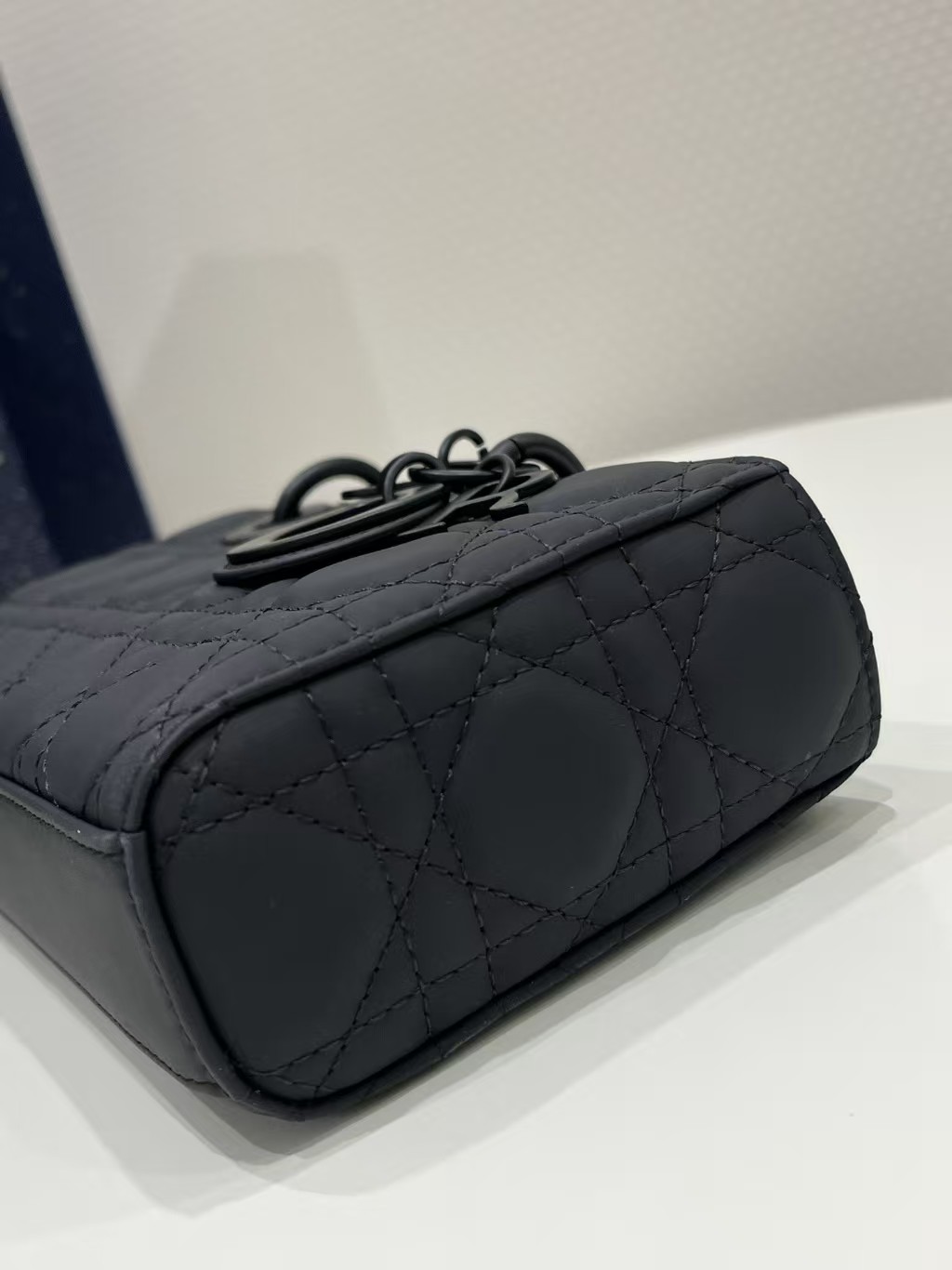 DIOR Small Lady D-Joy Bag Ultramatte Black Cannage Calfskin