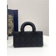 DIOR Small Lady D-Joy Bag Ultramatte Black Cannage Calfskin