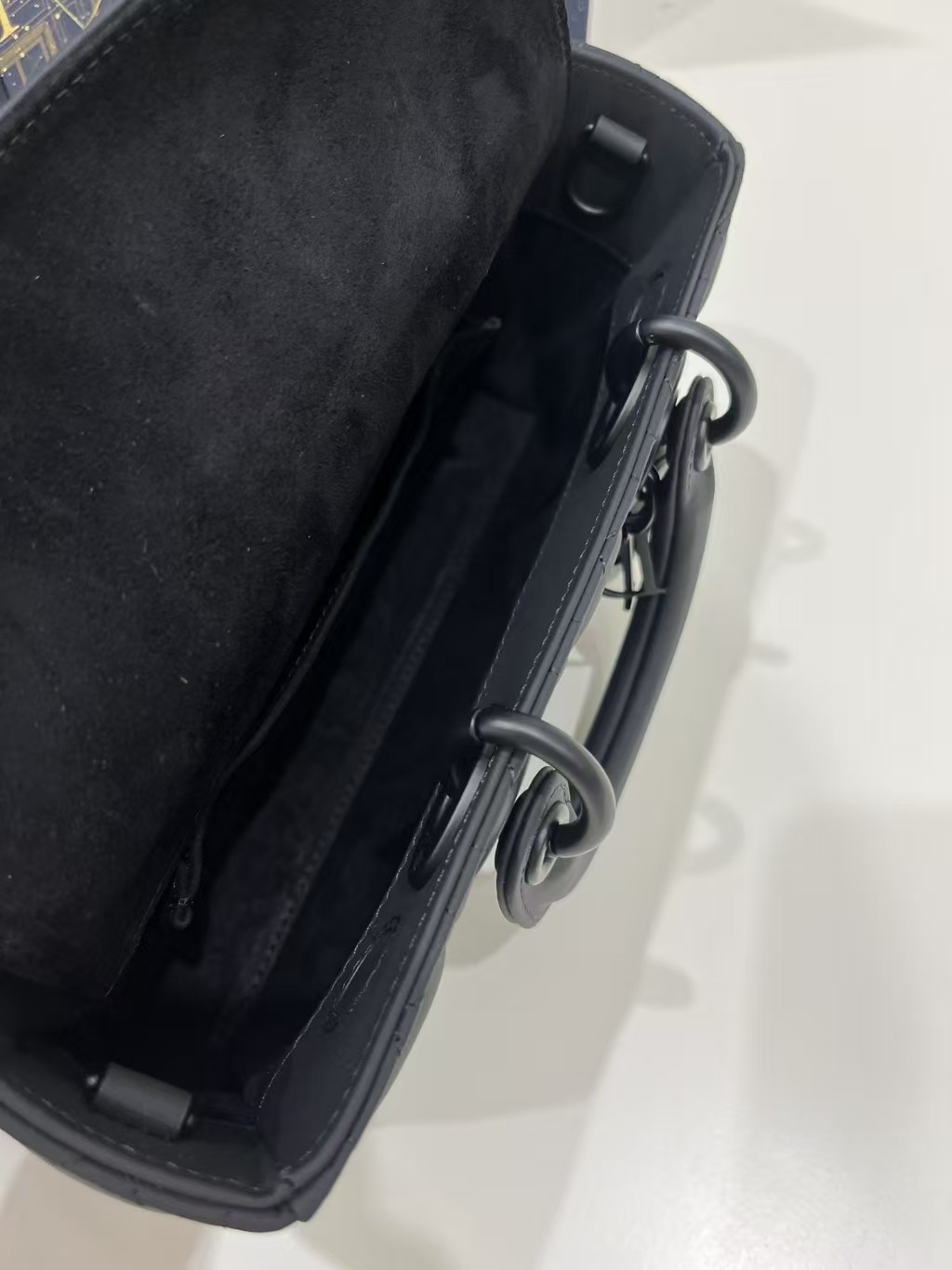 DIOR Small Lady D-Joy Bag Ultramatte Black Cannage Calfskin