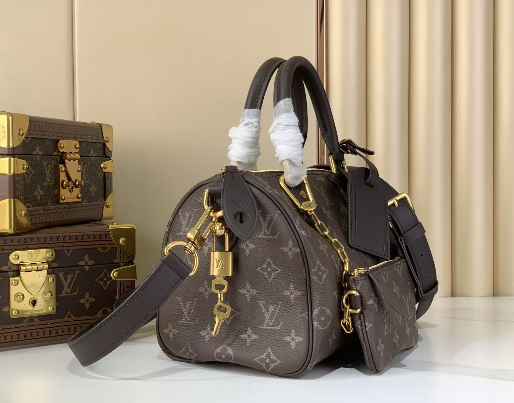 LOUIS VUITTON Speedy P9 Bandoulière 25 Coffee Bean