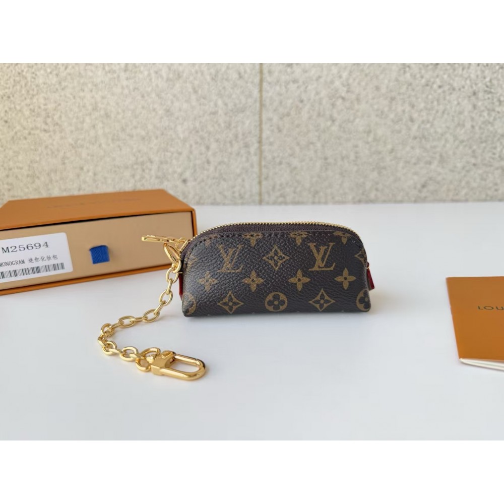 Louis Vuitton Lipstick Makeup Storage Bag - Brown