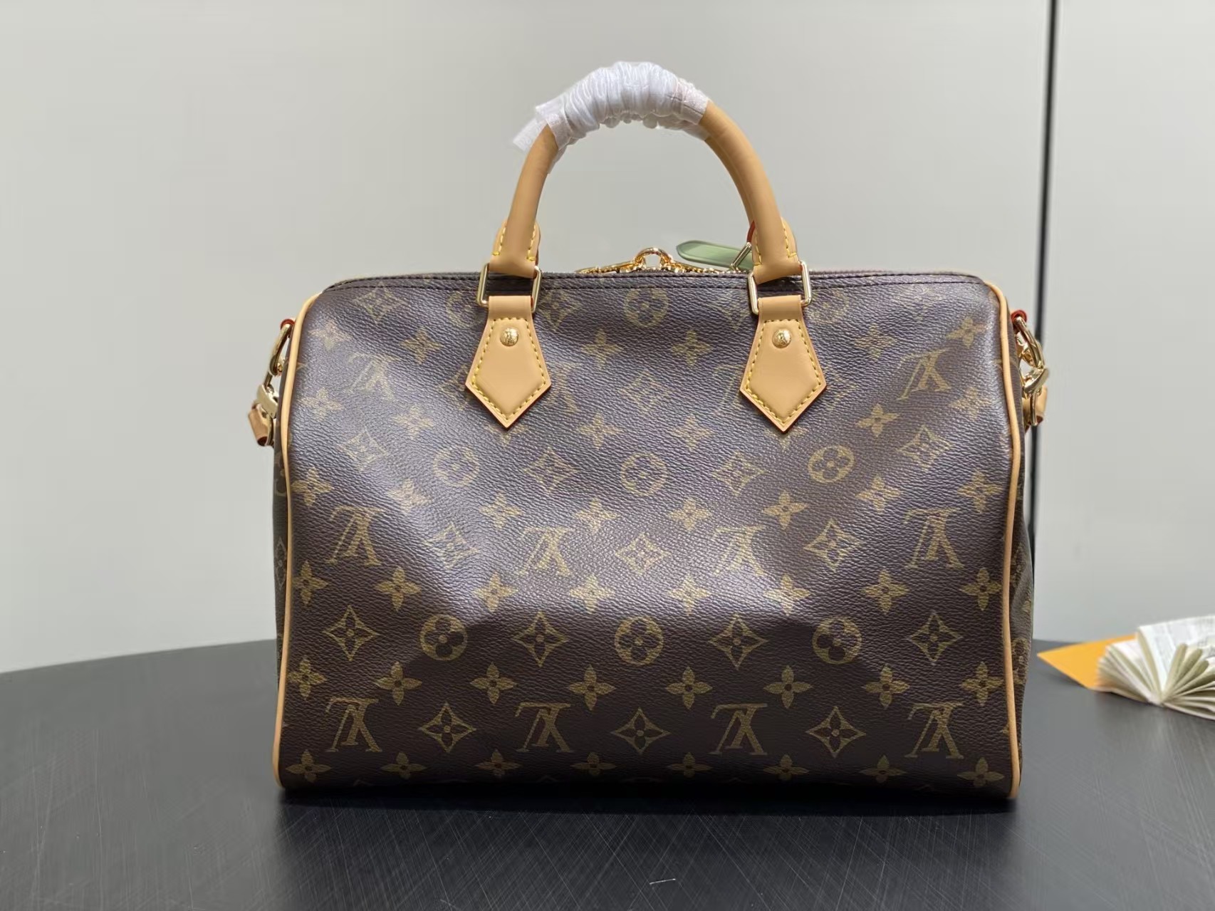 Louis Vuitton Speedy 30 Green Lining