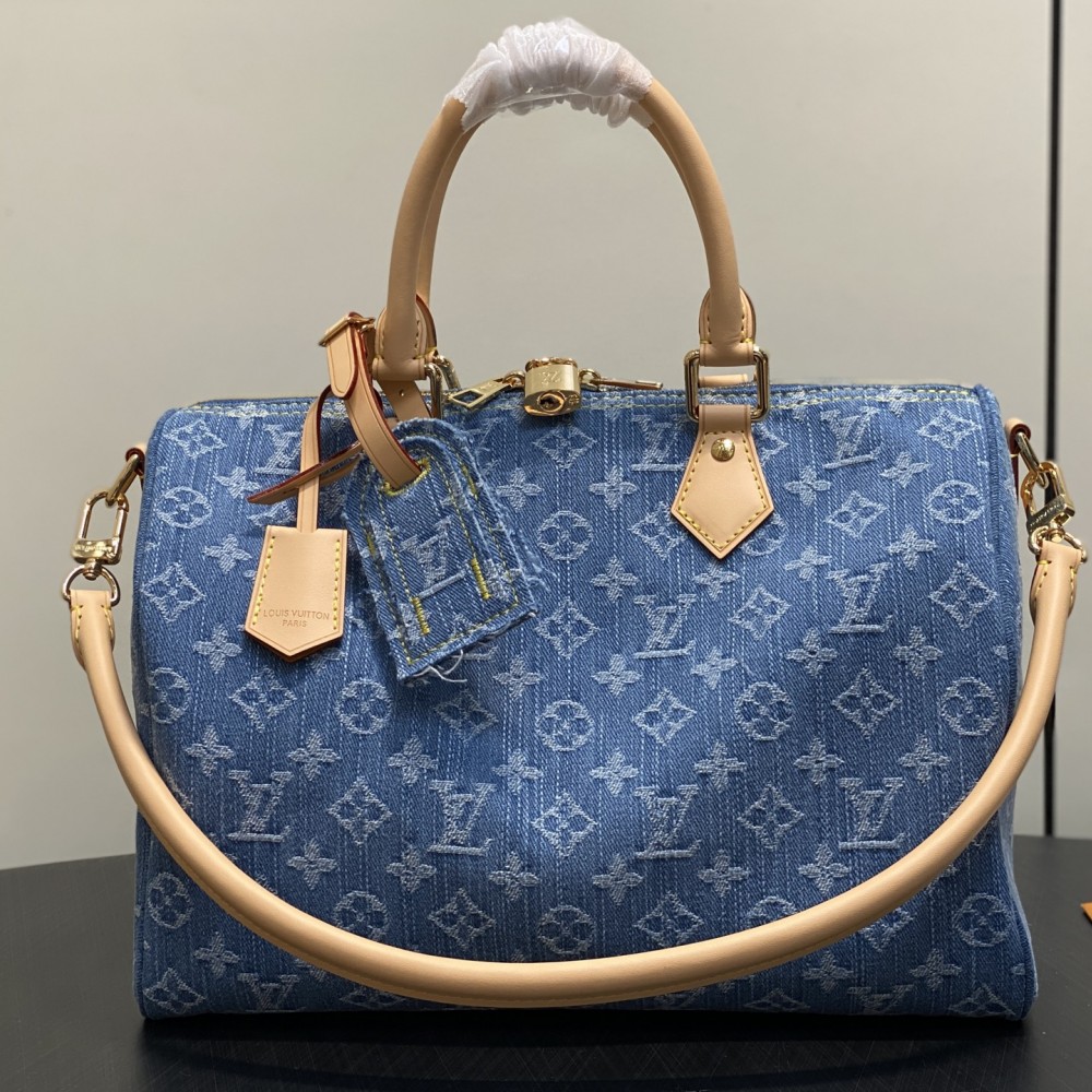 Louis Vuitton Speedy Soft 30 Monogram Denim