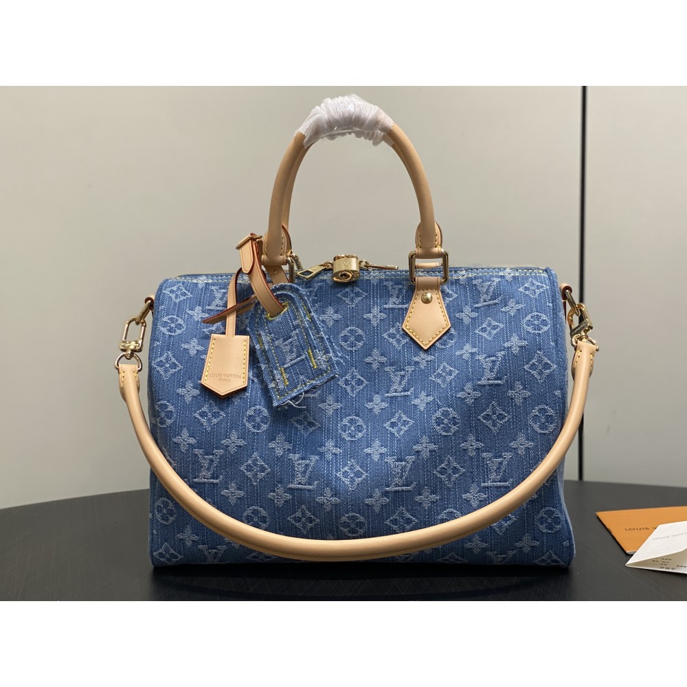 Louis Vuitton Speedy Soft 30 Monogram Denim