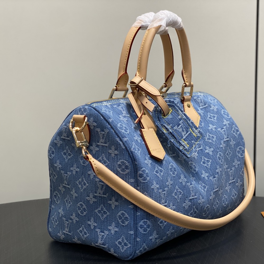Louis Vuitton Speedy Soft 30 Monogram Denim