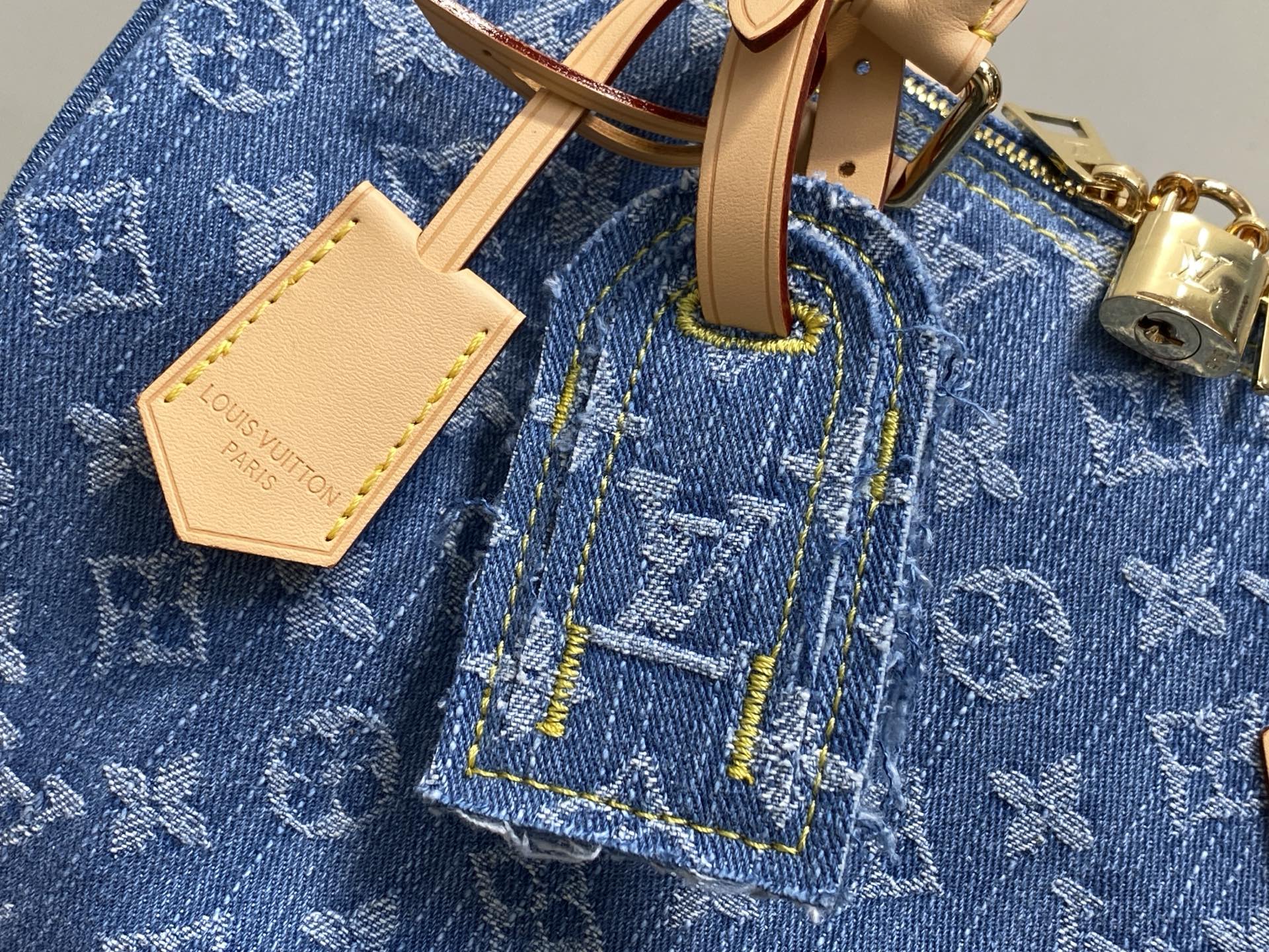 Louis Vuitton Speedy Soft 30 Monogram Denim