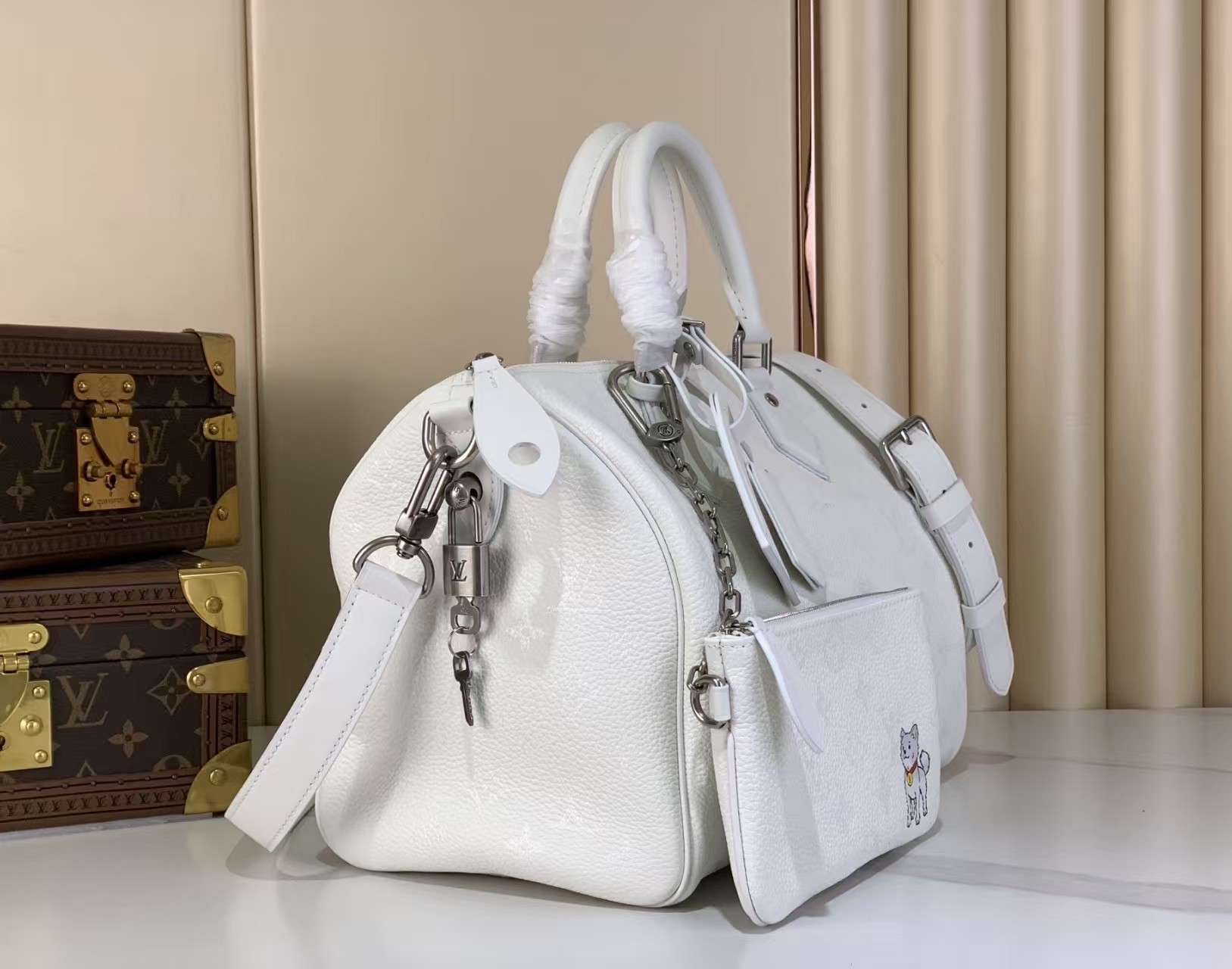 Louis Vuitton Speedy P9 Bandouliere 25 White