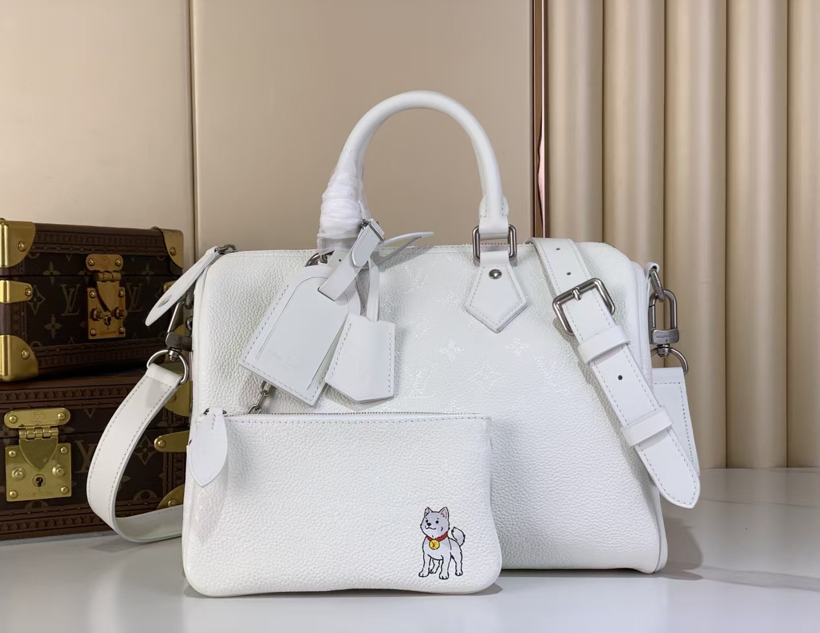 Louis Vuitton Speedy P9 Bandouliere 25 White