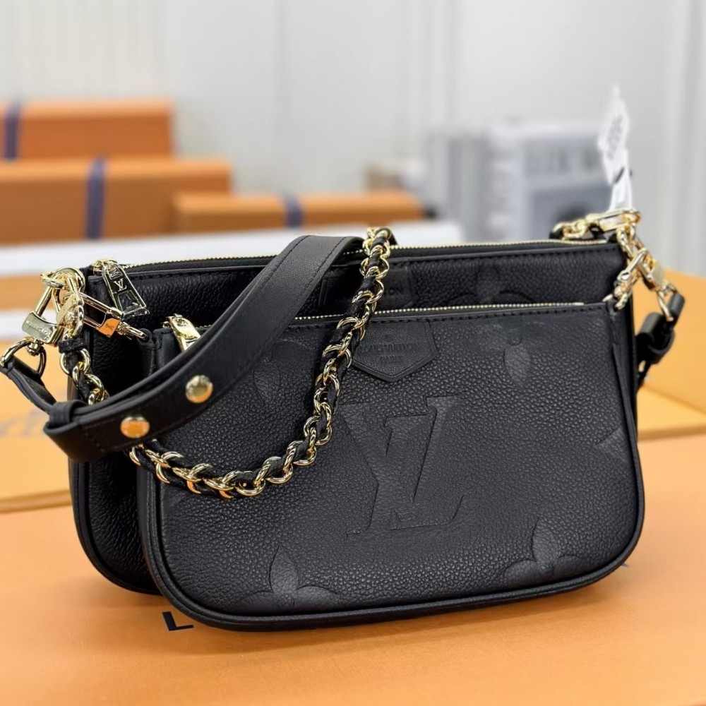 Louis Vuitton Multi Pochette Accessoires Monogram Empreinte Leather