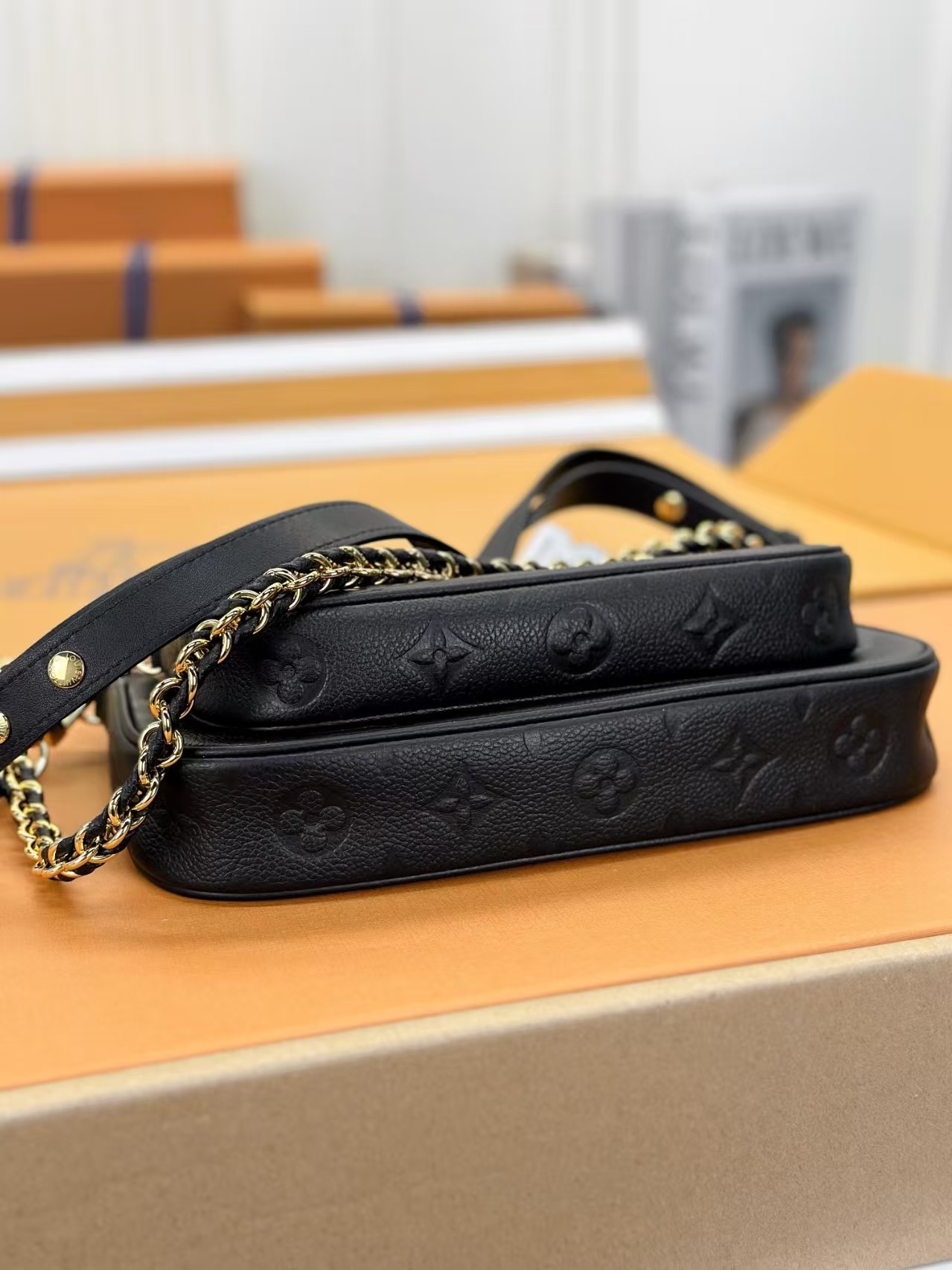 Louis Vuitton Multi Pochette Accessoires Monogram Empreinte Leather