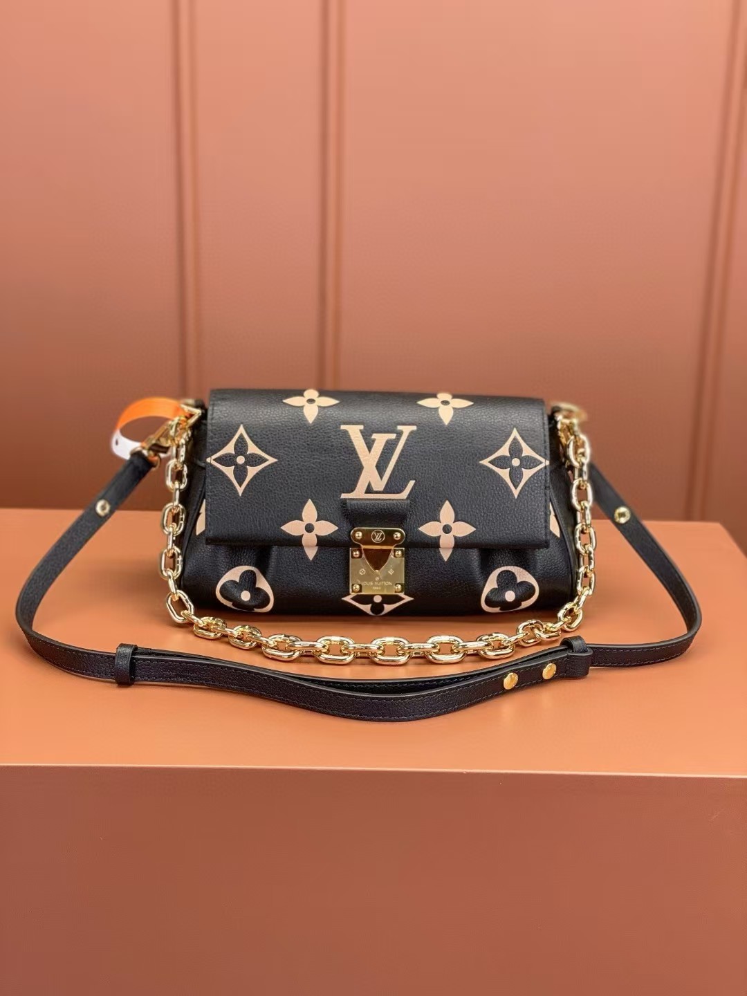 Louis Vuitton Favorite Bicolor Monogram Empreinte Leather Black