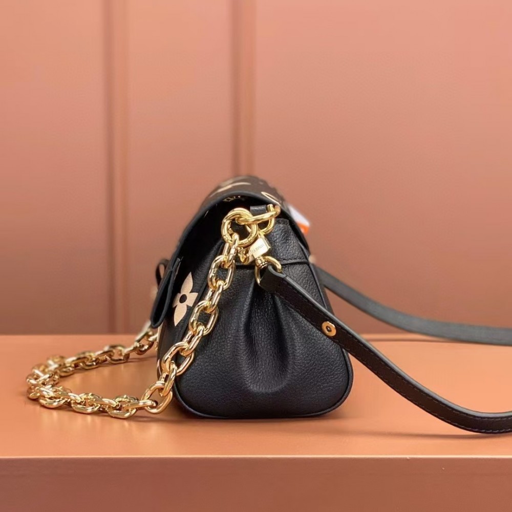 Louis Vuitton Favorite Bicolor Monogram Empreinte Leather Black