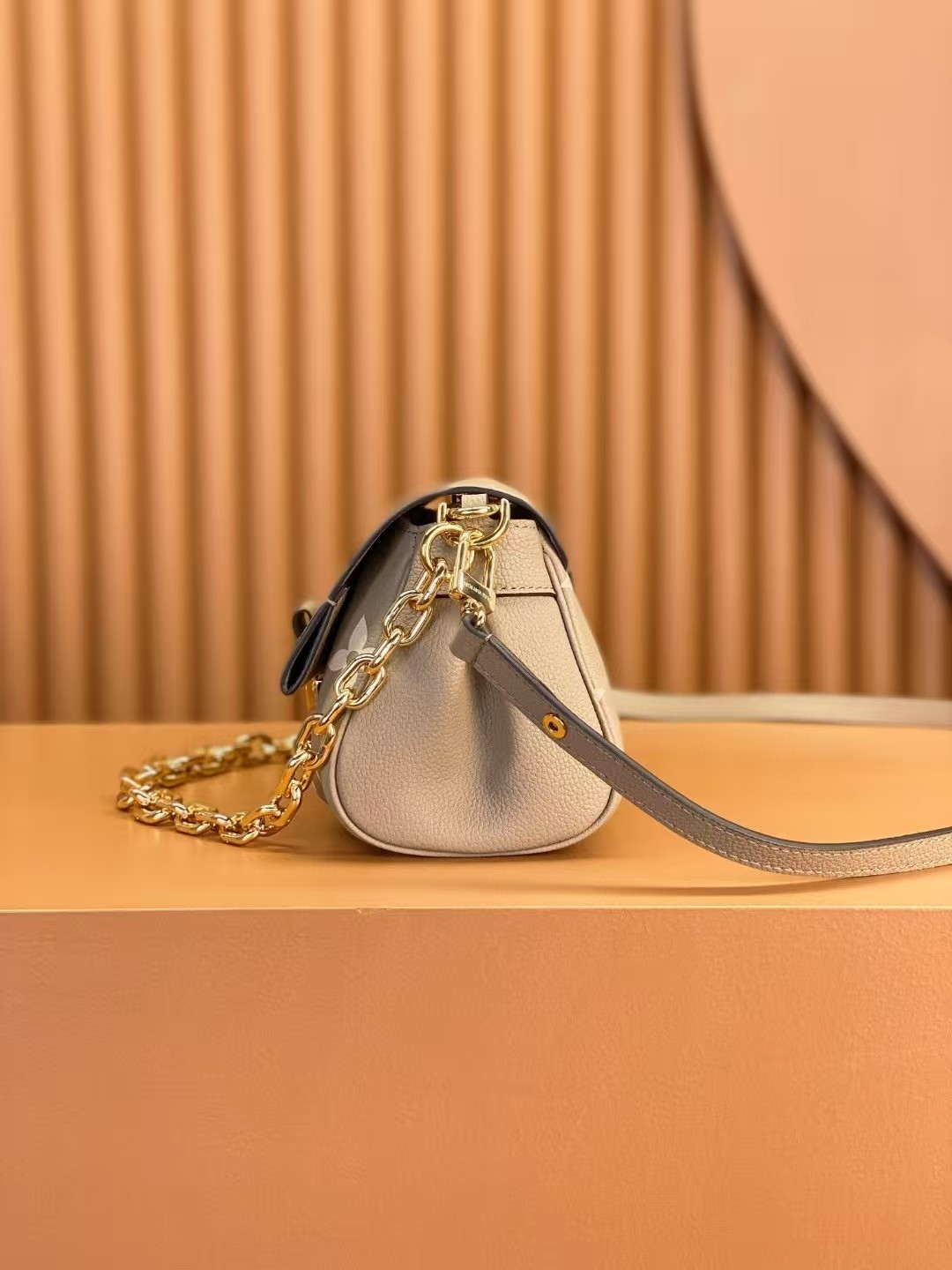 Louis Vuitton Favorite Bicolor Monogram Empreinte Leather Cream Color
