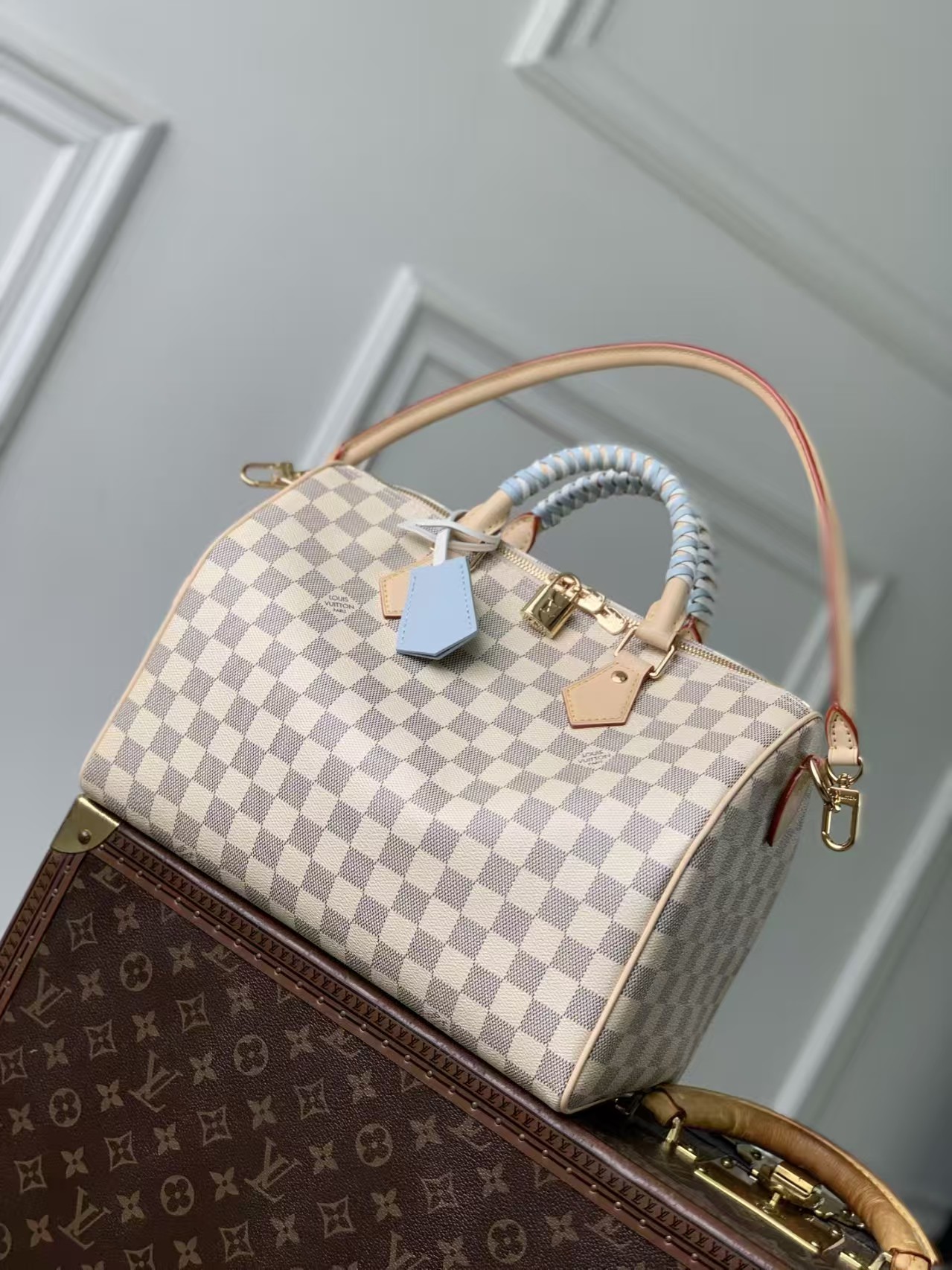 Louis Vuitton Speedy 30 Soft Damier Azur