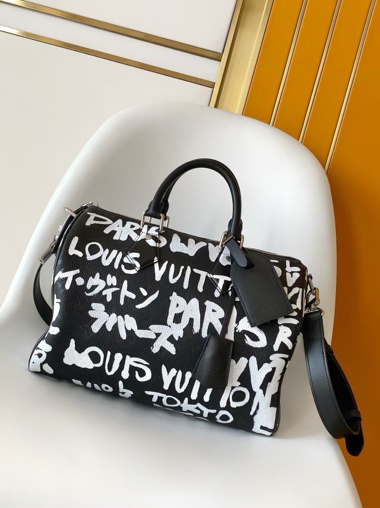 Louis Vuitton Speedy P9 Bandouliere 30 Scribble Autres Cuirs Monogram
