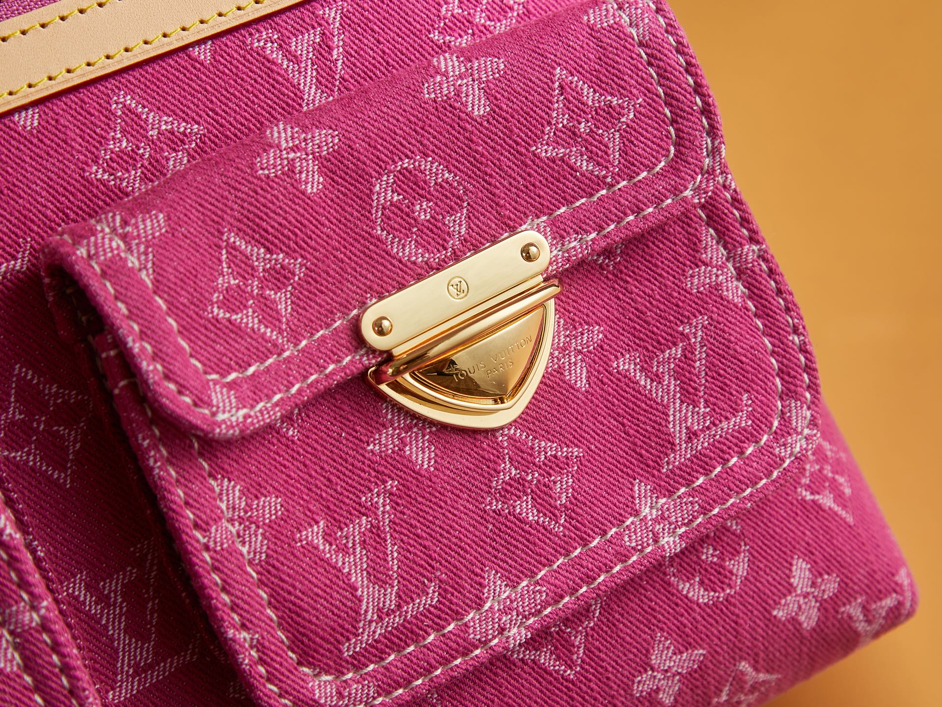 Louis Vuitton Baggy Monogram Denim -Fushia Denim