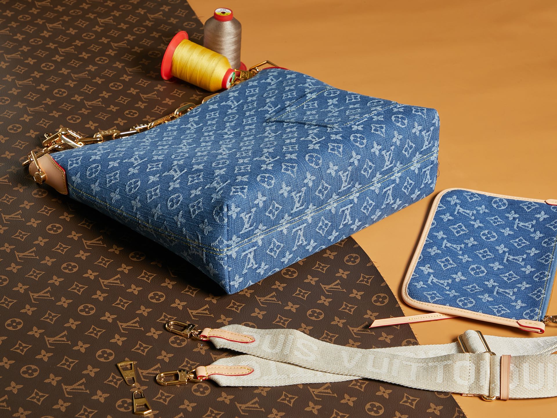 Louis Vuitton Coussin Hobo MM Monogram Denim
