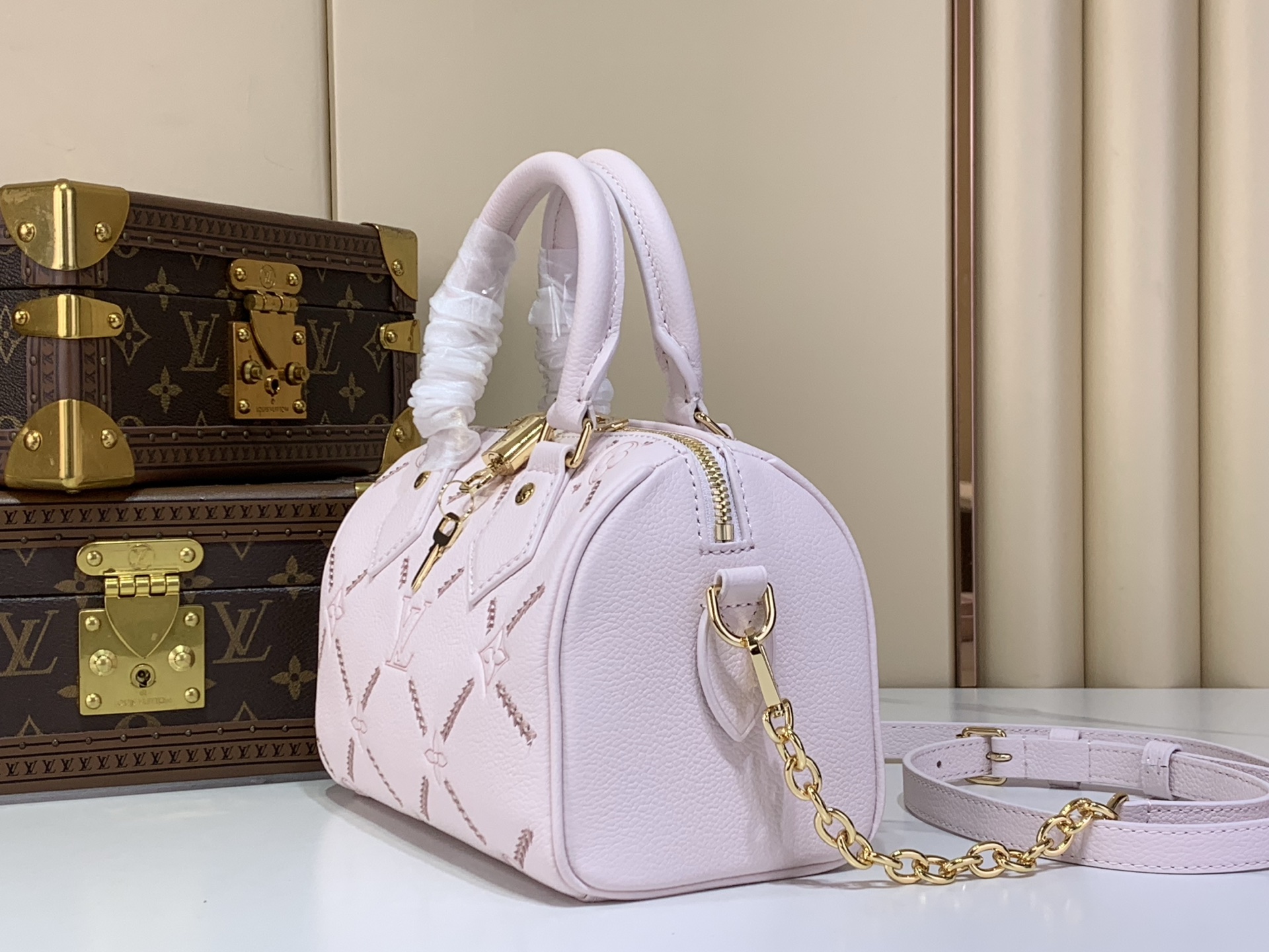 Louis Vuitton Speedy Bandouliere 20 Monogram Empreinte Leather