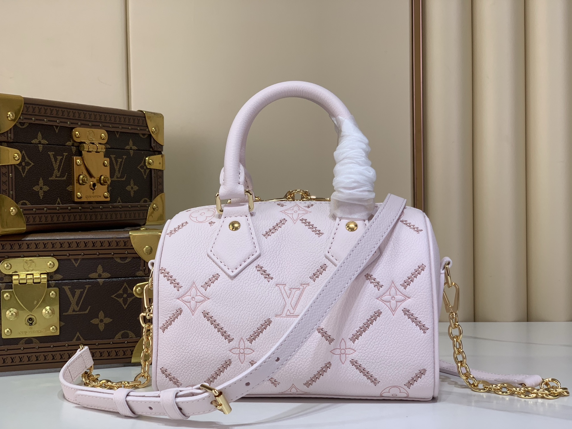 Louis Vuitton Speedy Bandouliere 20 Monogram Empreinte Leather