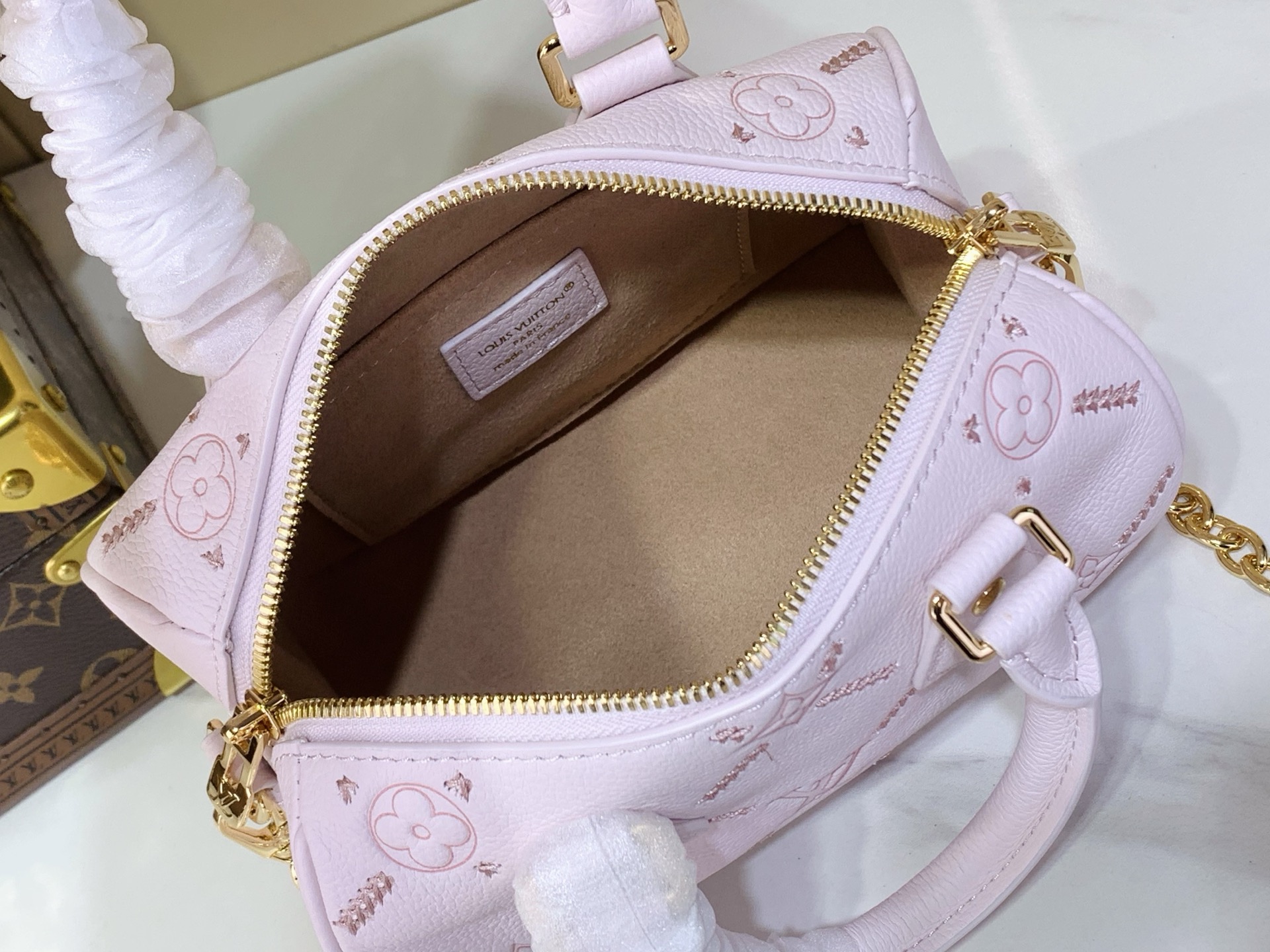 Louis Vuitton Speedy Bandouliere 20 Monogram Empreinte Leather