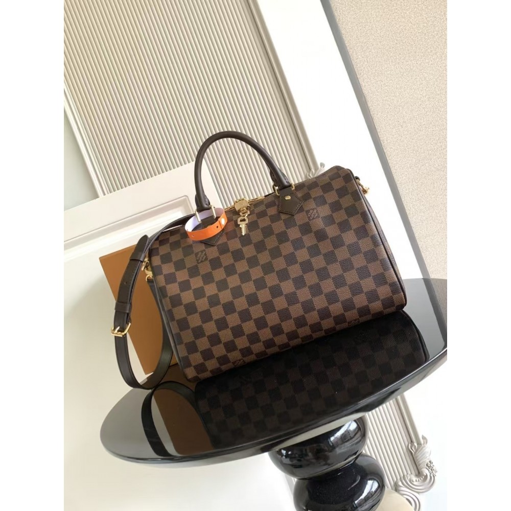 Louis Vuitton Speedy Bandouliere 35 Damier Ebene Canvas